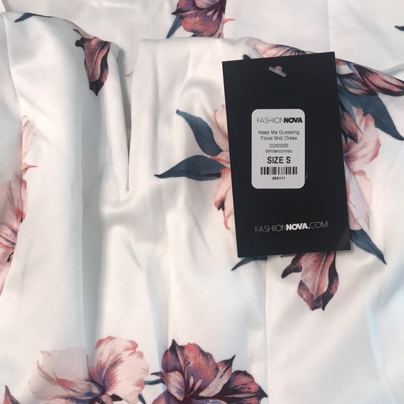 Floral Strapless Midi Dress - Picture 5 of 5